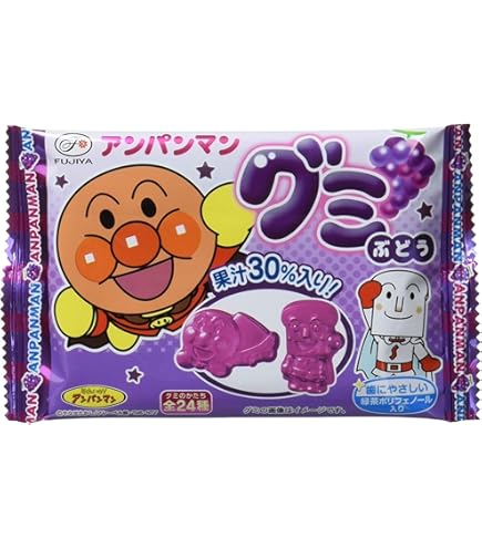 Amazon.co.jp: 不二家 アンパンマングミ(ぶどう) 6粒×20袋 : 食品
